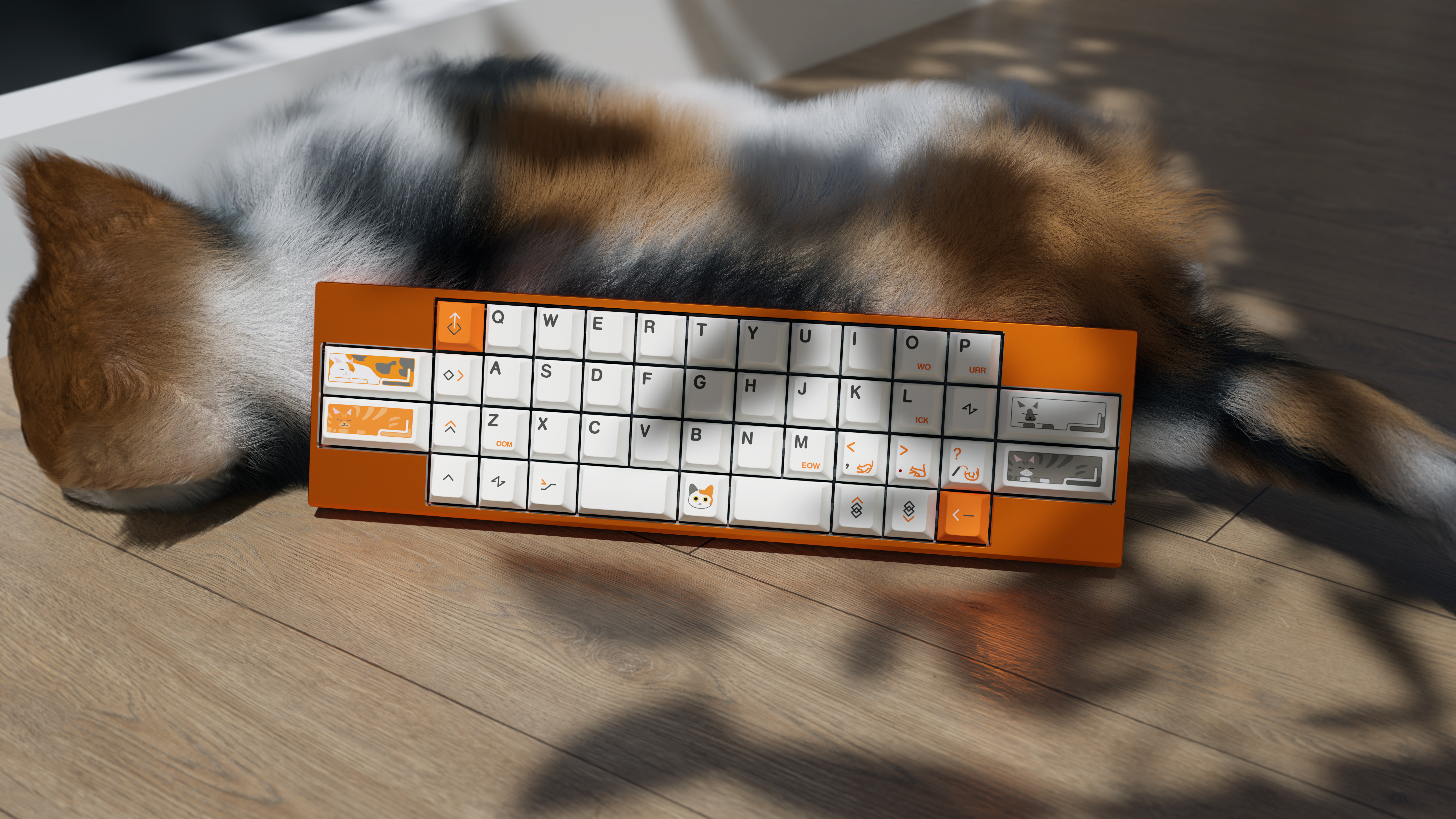 MW Calico Keycaps